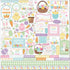 Easter Basket Scrapbook Paper & Sticker Collection Kit by Echo Park Paper - 13 Pieces