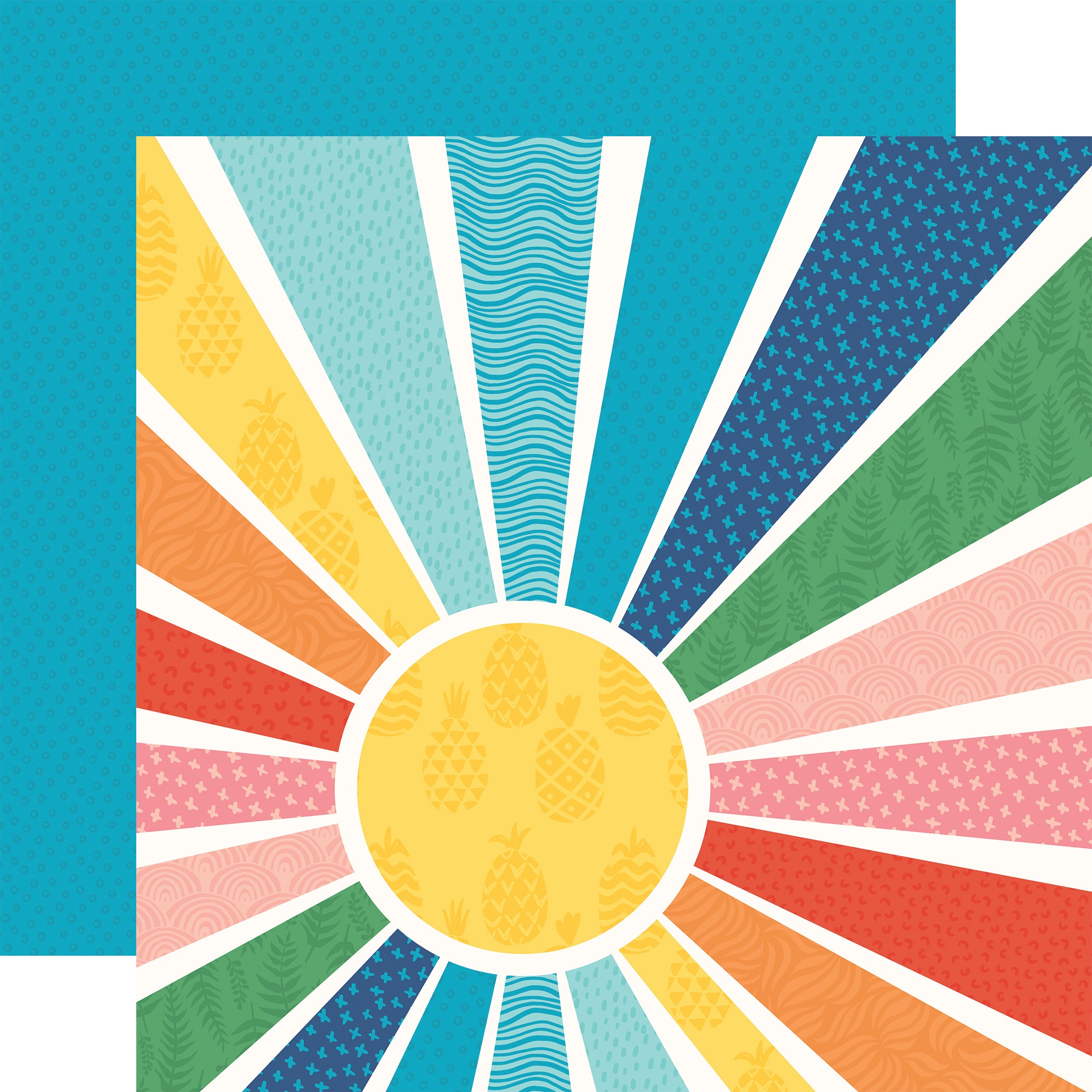 Endless Summer Collection 13-Piece Collection Kit by Echo Park Paper-12 Papers, 1 Sticker