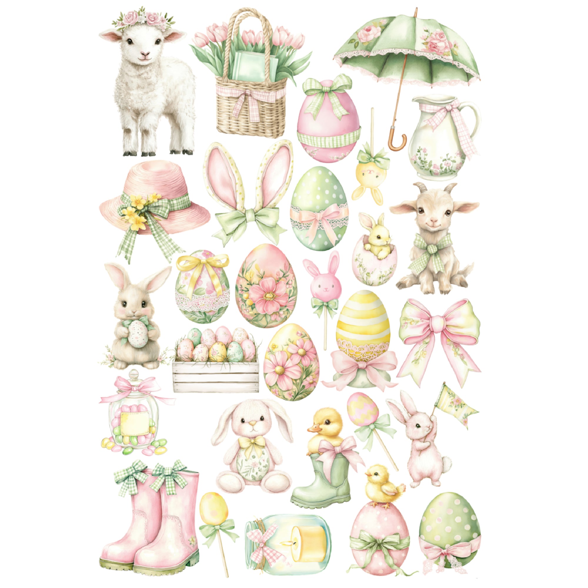 Easter Garden Collection Laser Cut Scrapbook Ephemera Embellishments by SSC Designs