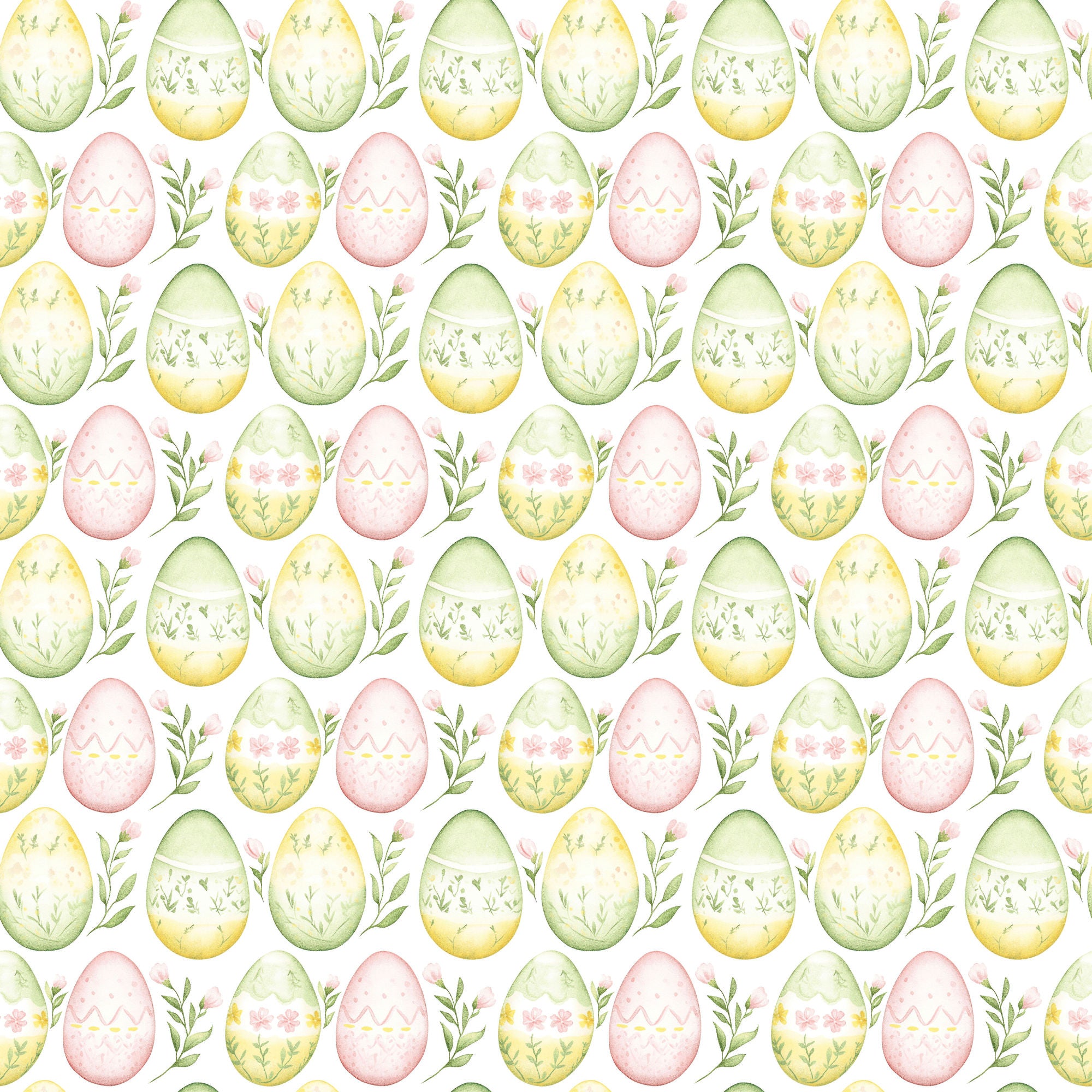 Easter Garden Collection Blooming Meadow 12 x 12 Double-Sided Scrapbook Paper by SSC Designs