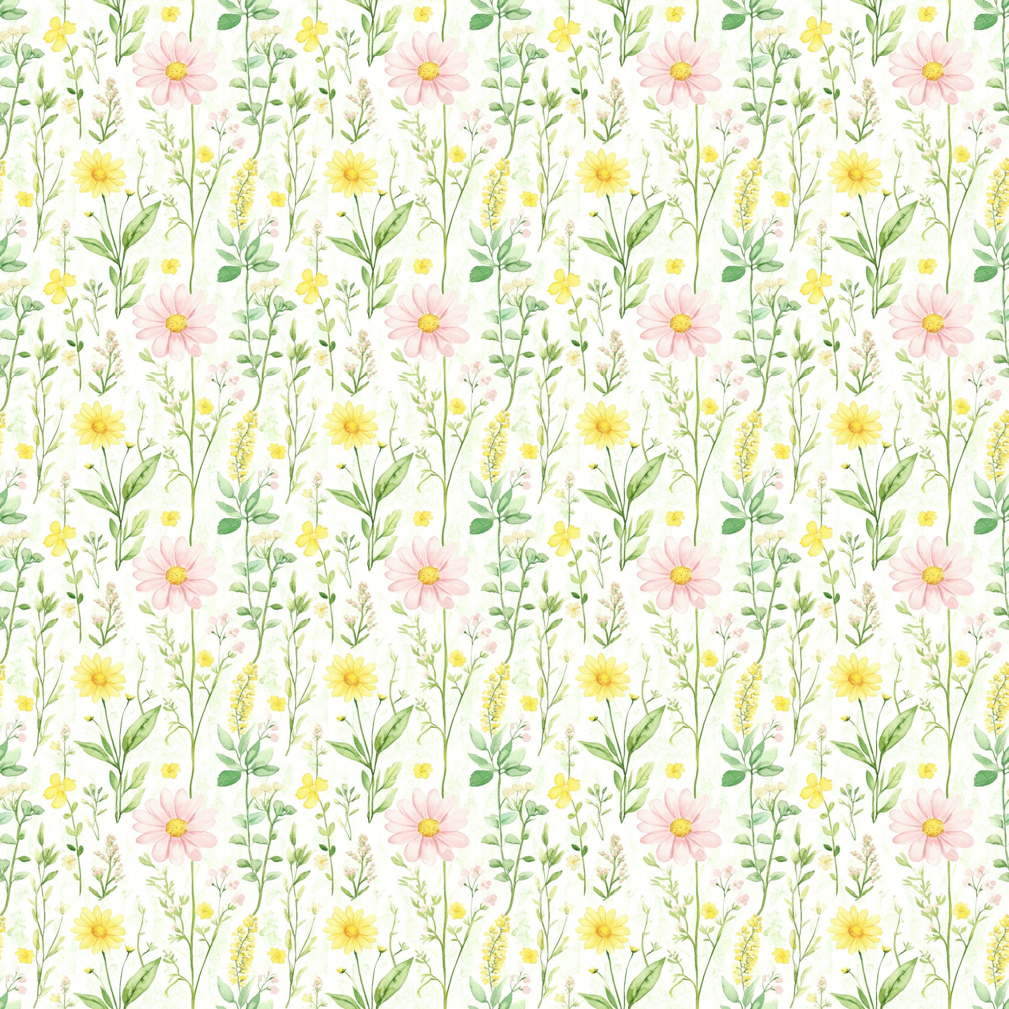 Easter Garden Collection Blooming Meadow 12 x 12 Double-Sided Scrapbook Paper by SSC Designs