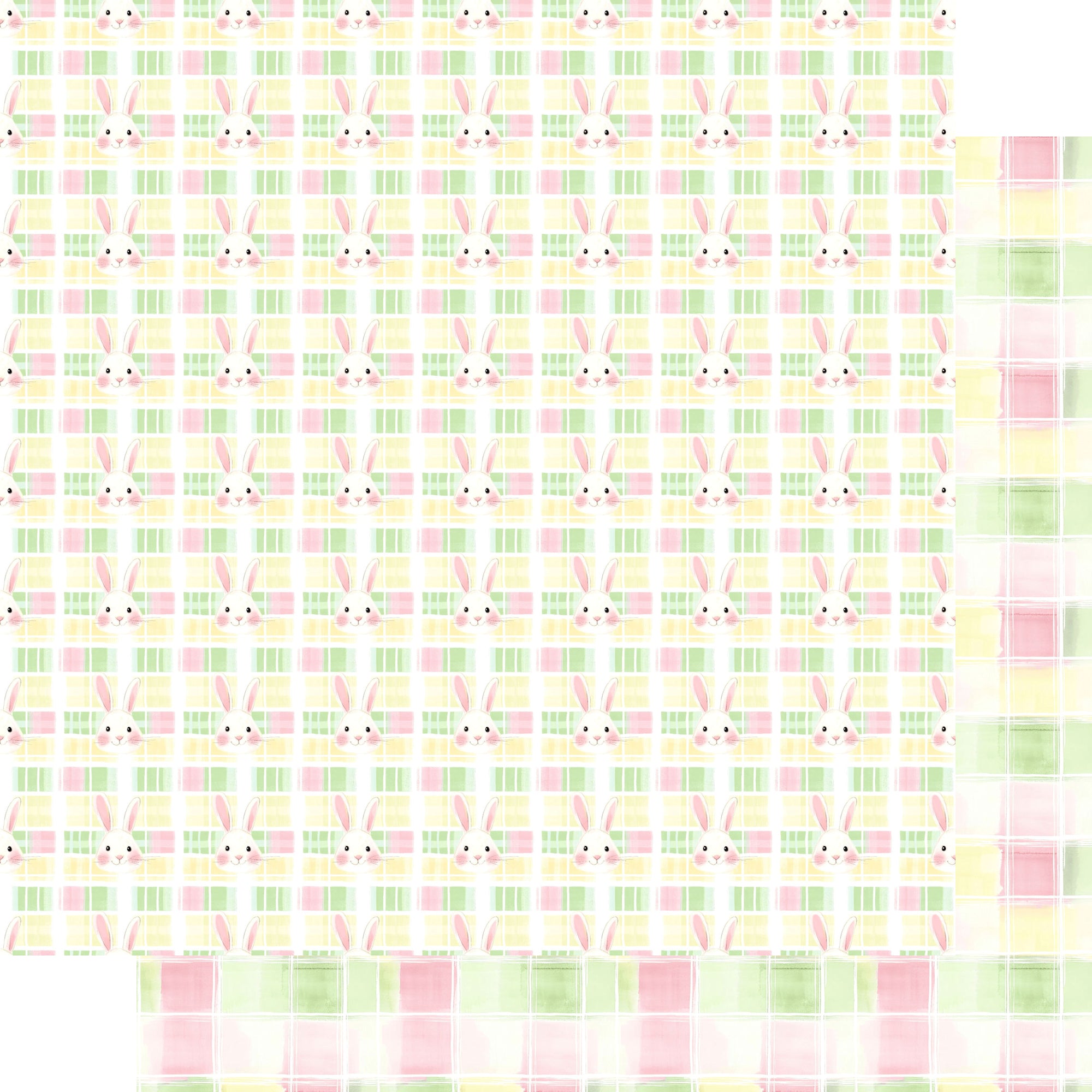 Easter Garden Collection Bunny Trails 12 x 12 Double-Sided Scrapbook Paper by SSC Designs