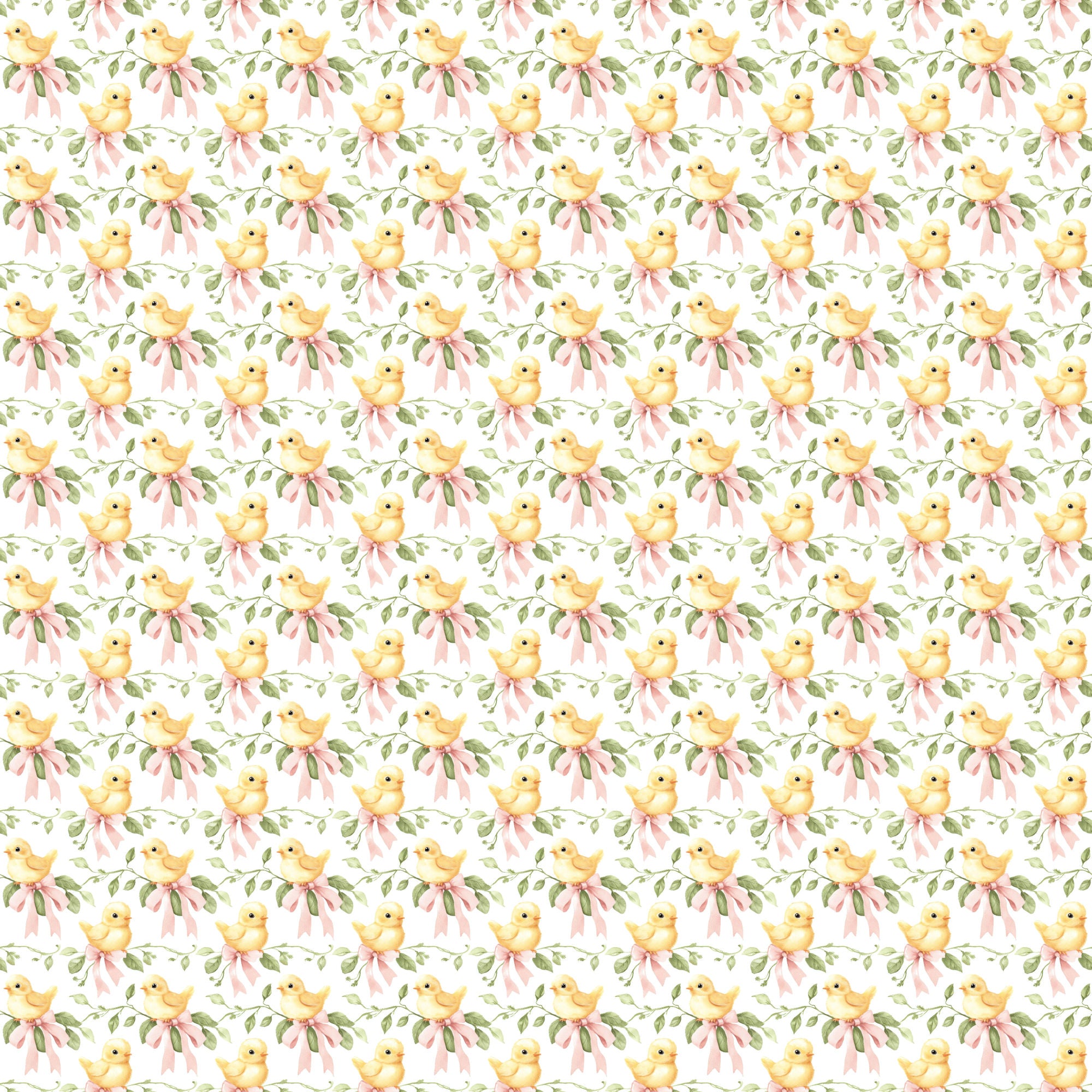 Easter Garden Collection Sweet Peep Scenery 12 x 12 Double-Sided Scrapbook Paper by SSC Designs