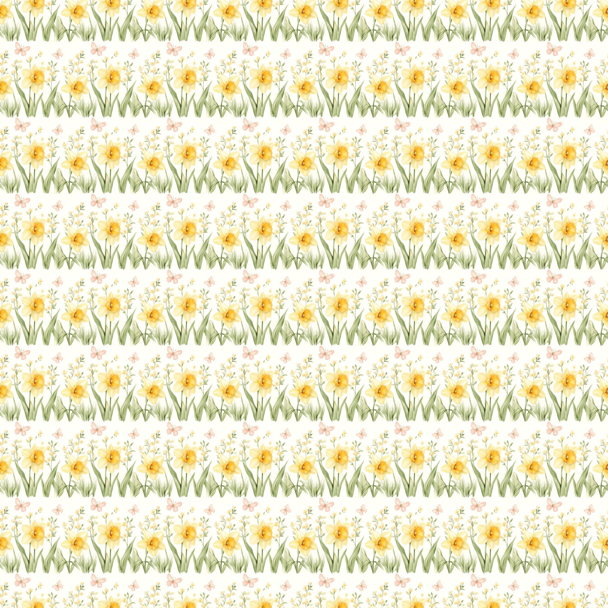 Easter Garden Collection Garden Gathering 12 x 12 Double-Sided Scrapbook Paper by SSC Designs