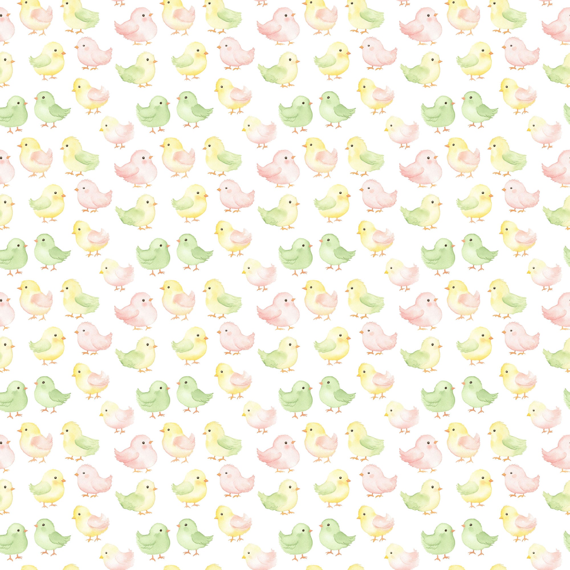 Easter Garden Collection Peeps & Posies 12 x 12 Double-Sided Scrapbook Paper by SSC Designs