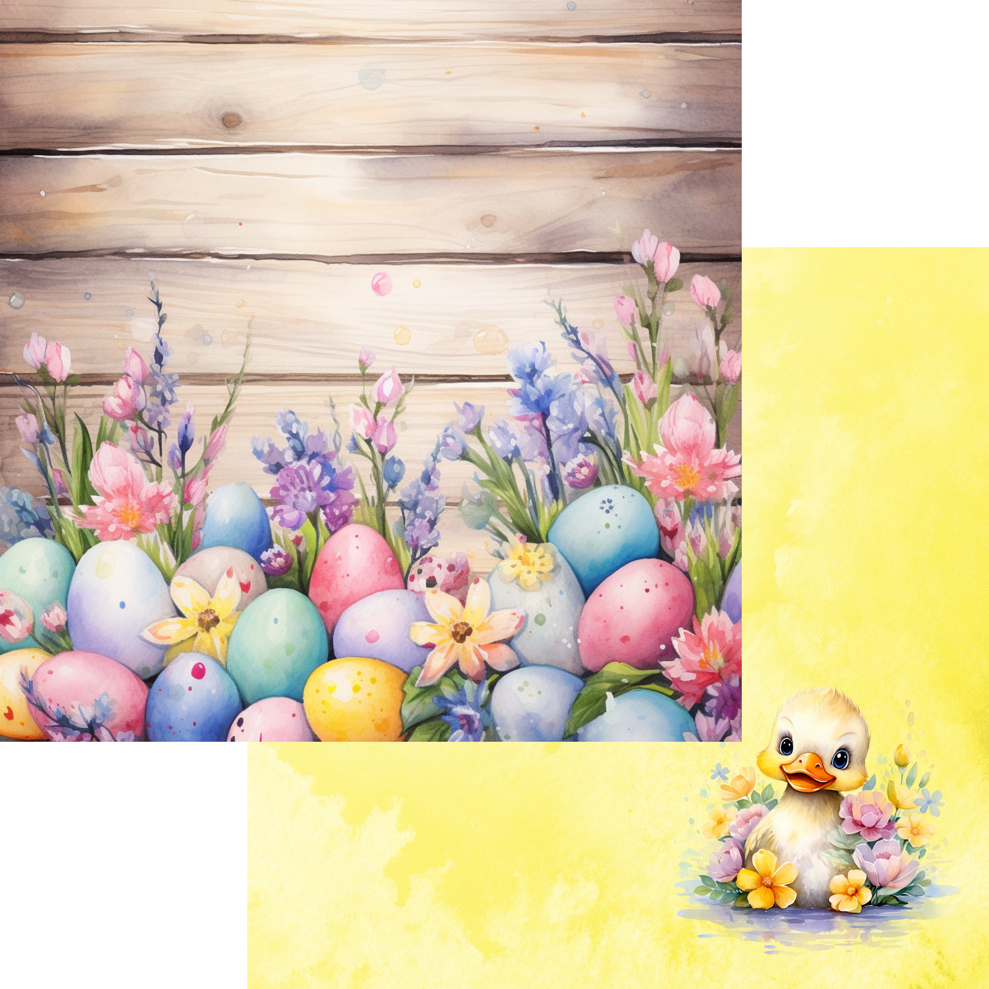 Easter Collection My Little Peep 12 x 12 Double-Sided Scrapbook Paper by SSC Designs