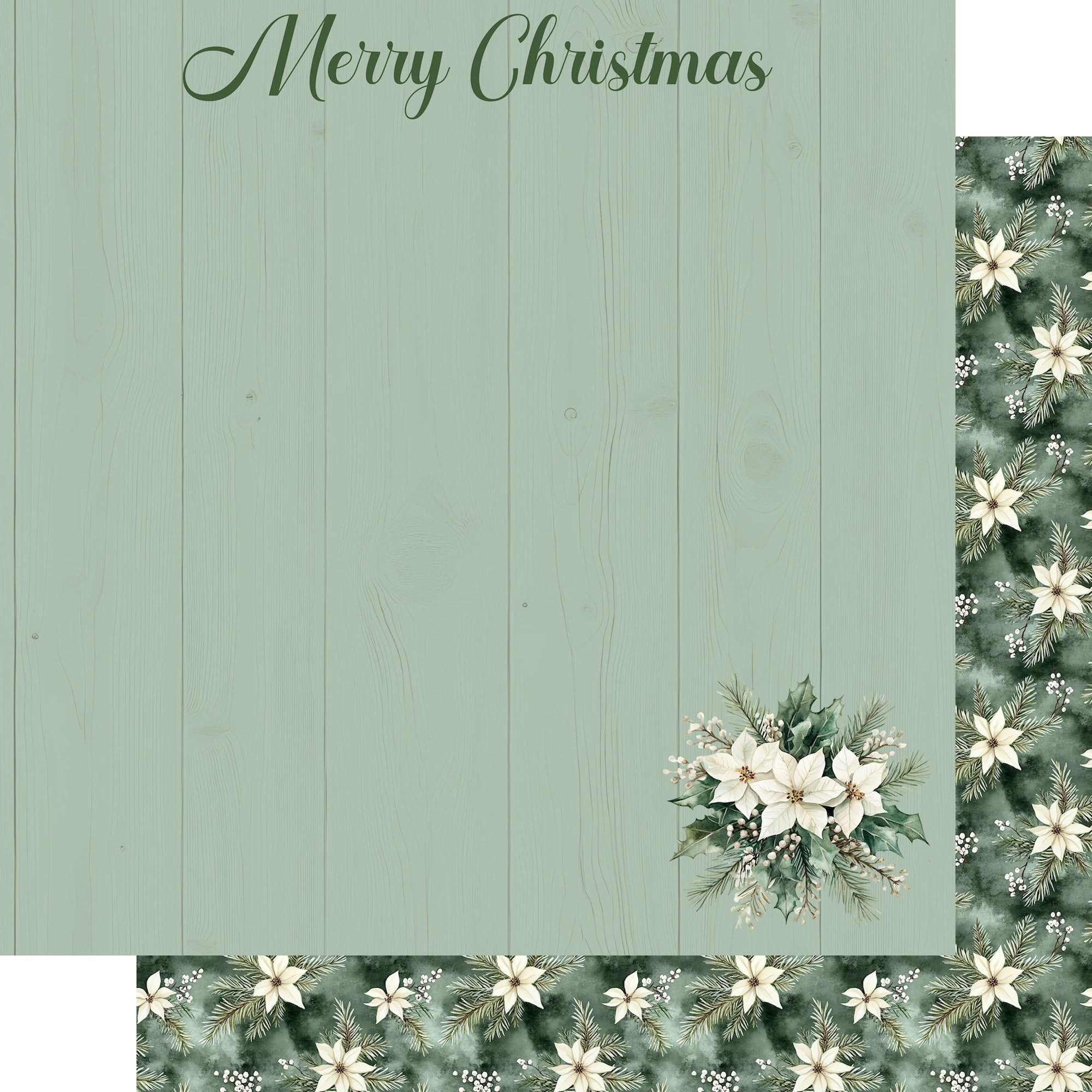 Evergreen Christmas Collection Evergreen Memories 12 x 12 Double-Sided Scrapbook Paper by SSC Designs