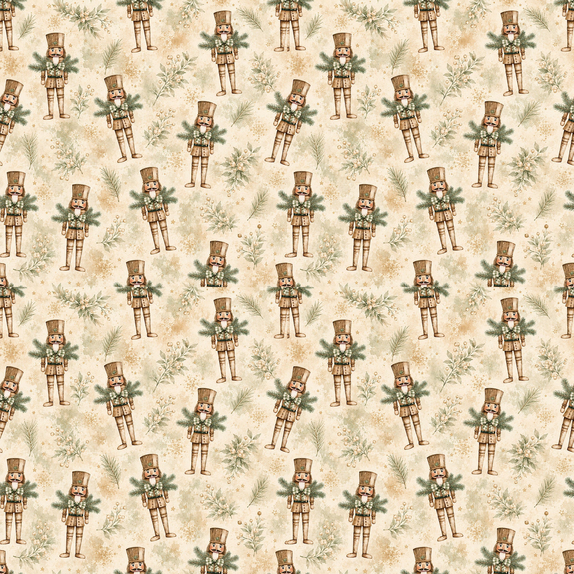 Evergreen Christmas Collection Nutcracker Lane 12 x 12 Double-Sided Scrapbook Paper by SSC Designs
