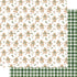 Evergreen Christmas Collection Gingerbread Greetings 12 x 12 Double-Sided Scrapbook Paper by SSC Designs