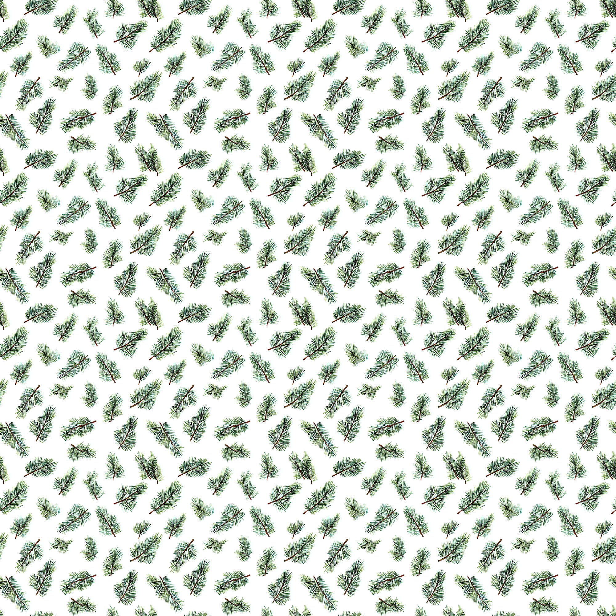 Evergreen Christmas Collection Twinkling Pines 12 x 12 Double-Sided Scrapbook Paper by SSC Designs
