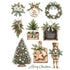 Evergreen Christmas Collection 8 x 10 Scrapbook Sticker Sheet by SSC Designs