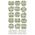 Evergreen Christmas Collection 14 x 8 Greetings Cardstock Scrapbook Sticker Sheet by SSC Designs