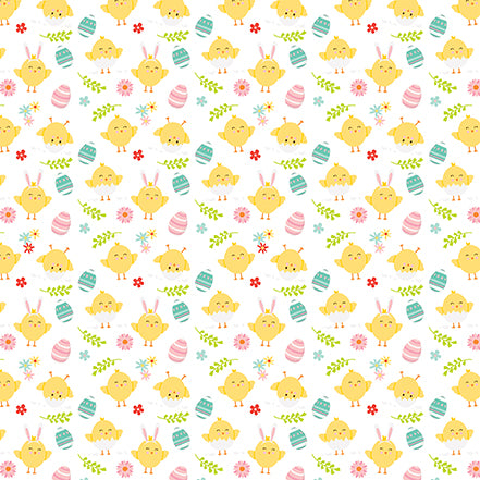 Easter Wishes Collection Cute Chicks 12 x 12 Double-Sided Scrapbook Paper by Echo Park Paper