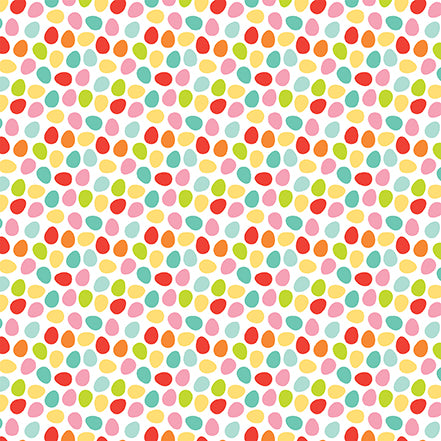 Easter Wishes Collection Baskets of Fun 12 x 12 Double-Sided Scrapbook Paper by Echo Park Paper