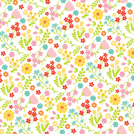 Easter Wishes Collection Floral Fun 12 x 12 Double-Sided Scrapbook Paper by Echo Park Paper