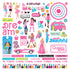 Fashion Dreams Collection 12 x 12 Scrapbook Sticker Sheet by Photo Play Paper