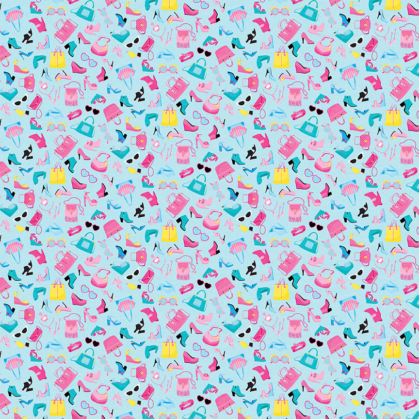 Fashion Dreams Collection Accessories 12 x 12 Double-Sided Scrapbook Paper by Photo Play Paper