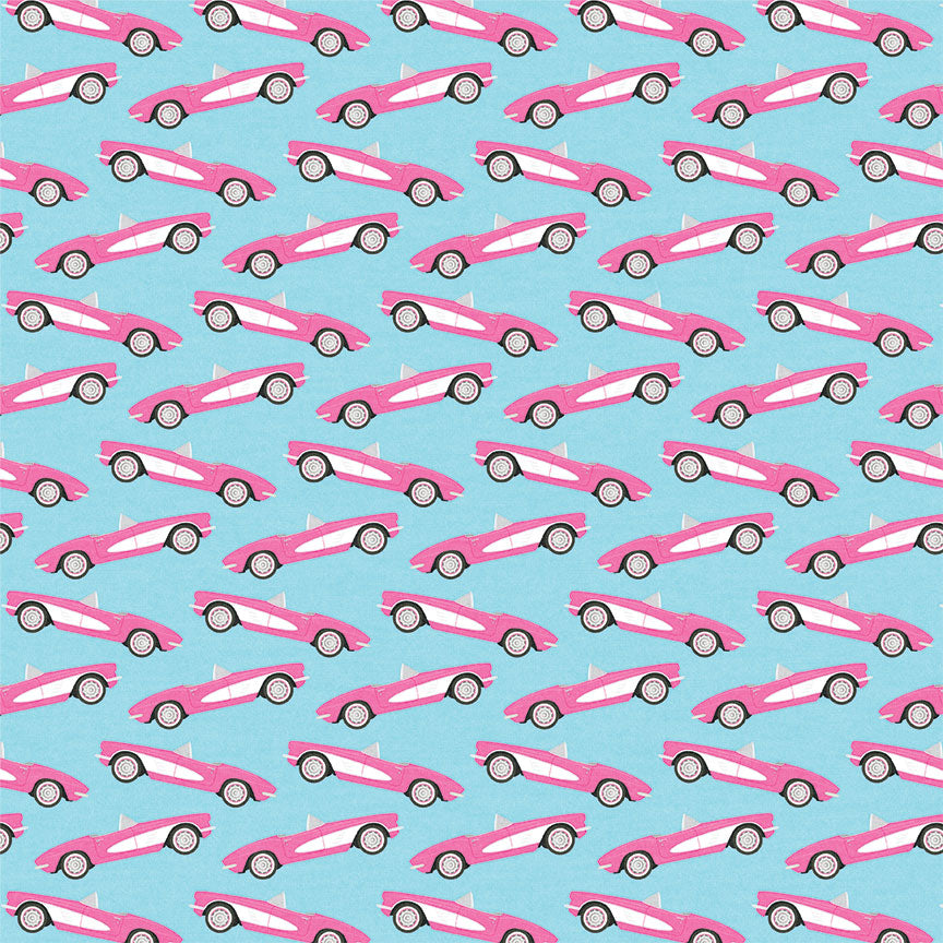 Fashion Dreams Collection Vroom 12 x 12 Double-Sided Scrapbook Paper by Photo Play Paper