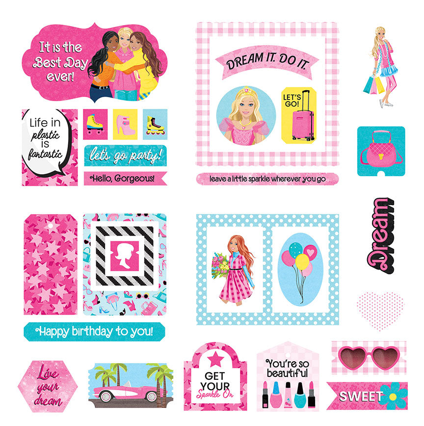 Fashion Dreams Collection 4x8 Scrapbook Ephemera by Photo Play Paper