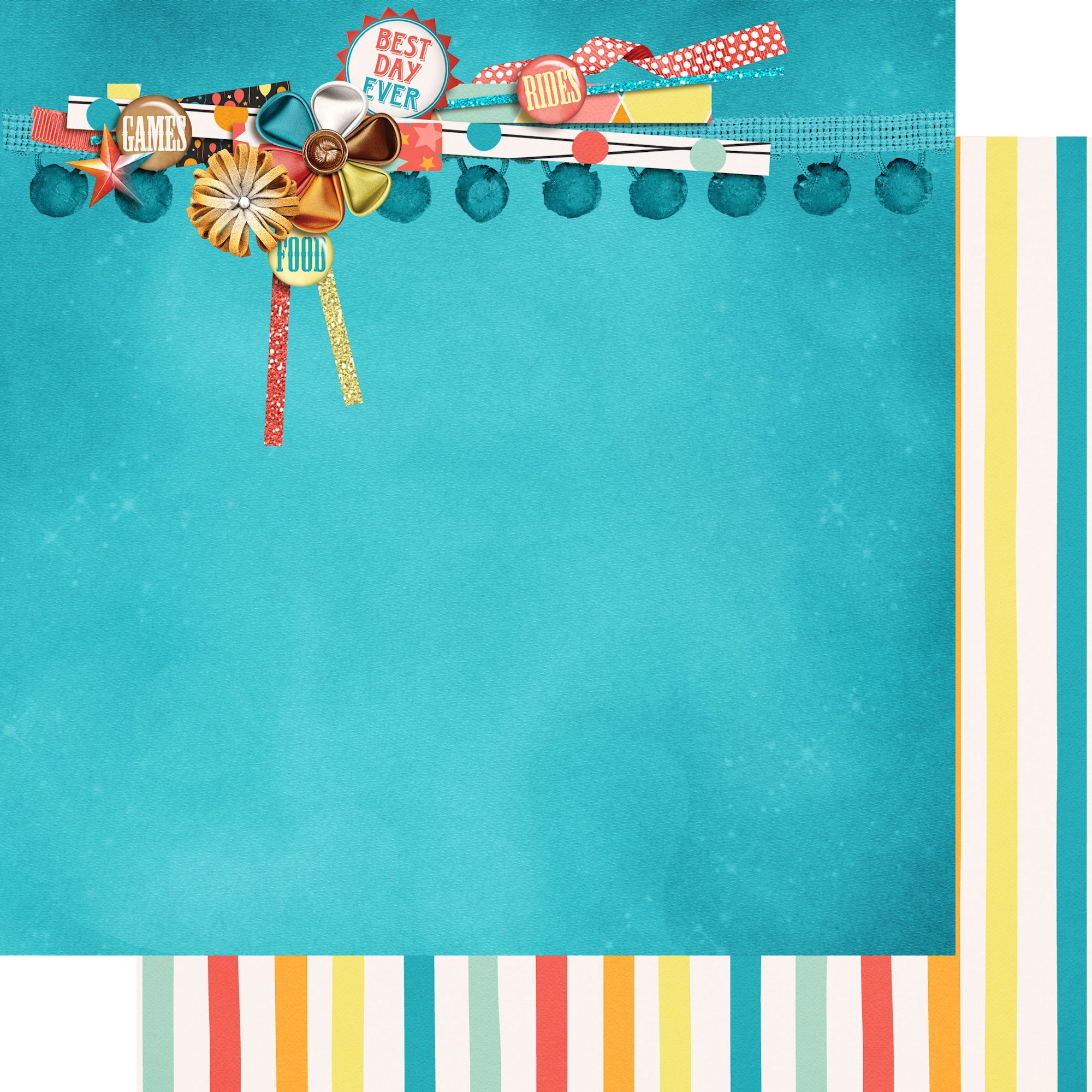 Fun At The Fair Collection Midway Magic 12 x 12 Double-Sided Scrapbook Paper by SSC Designs