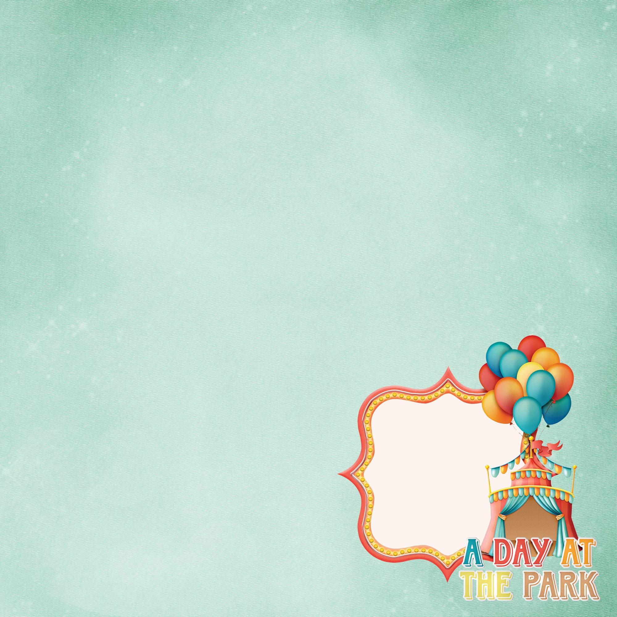Fun At The Fair Collection Ticket to Ride 12 x 12 Double-Sided Scrapbook Paper by SSC Designs
