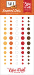 Fall Collection 3x6 Self-Adhesive Enamel Dots Scrapbook Embellishments by Echo Park Paper