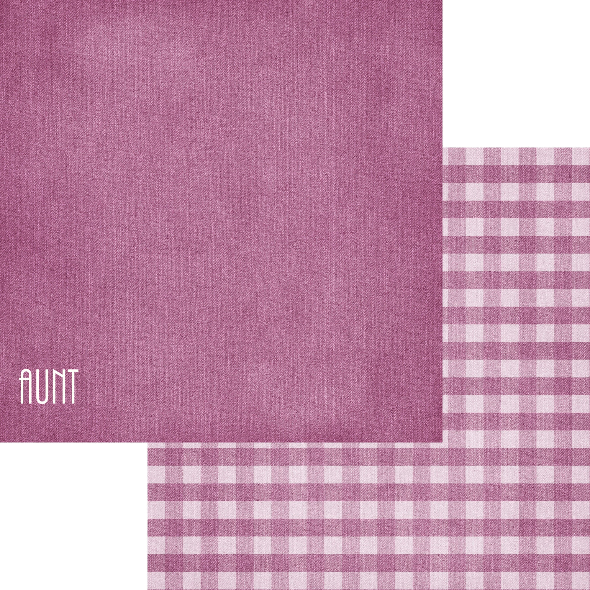 Family Collection Aunt 12 x 12 Double-Sided Scrapbook Paper by SSC Designs