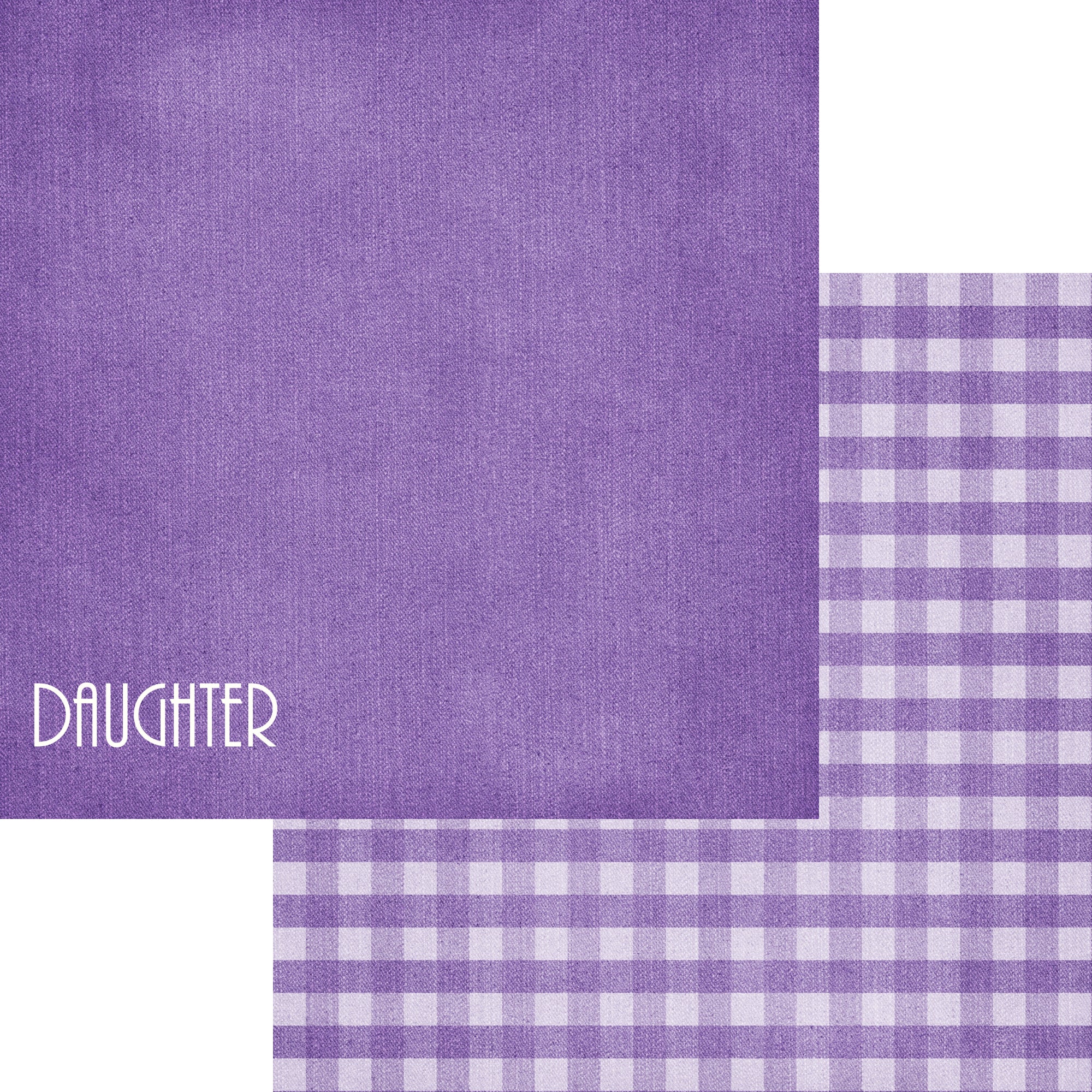 Family Collection Daughter 12 x 12 Double-Sided Scrapbook Paper by SSC Designs