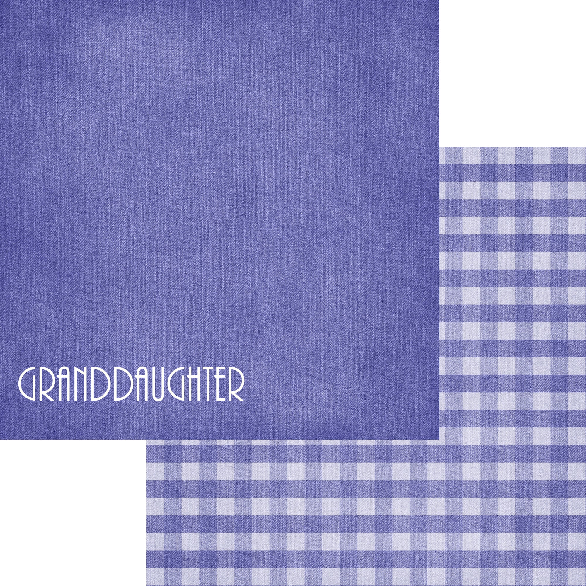 Family Collection Granddaughter 12 x 12 Double-Sided Scrapbook Paper by SSC Designs