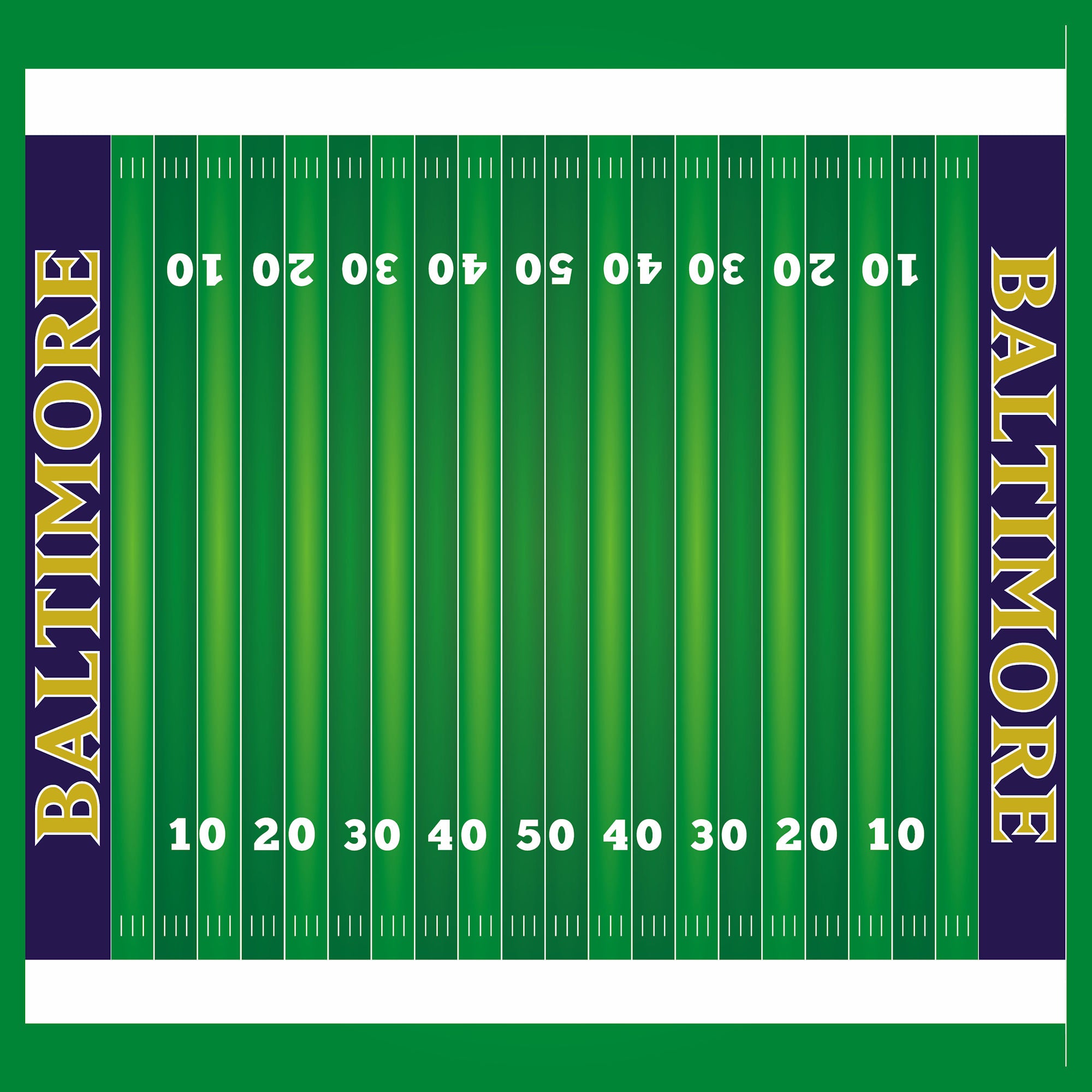 Football Season Collection Baltimore On The Field 12 x 12 Double-Sided Scrapbook Paper by SSC Designs
