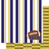 Football Season Collection Ravens Sporty Stripes 12 x 12 Double-Sided Scrapbook Paper by SSC Designs