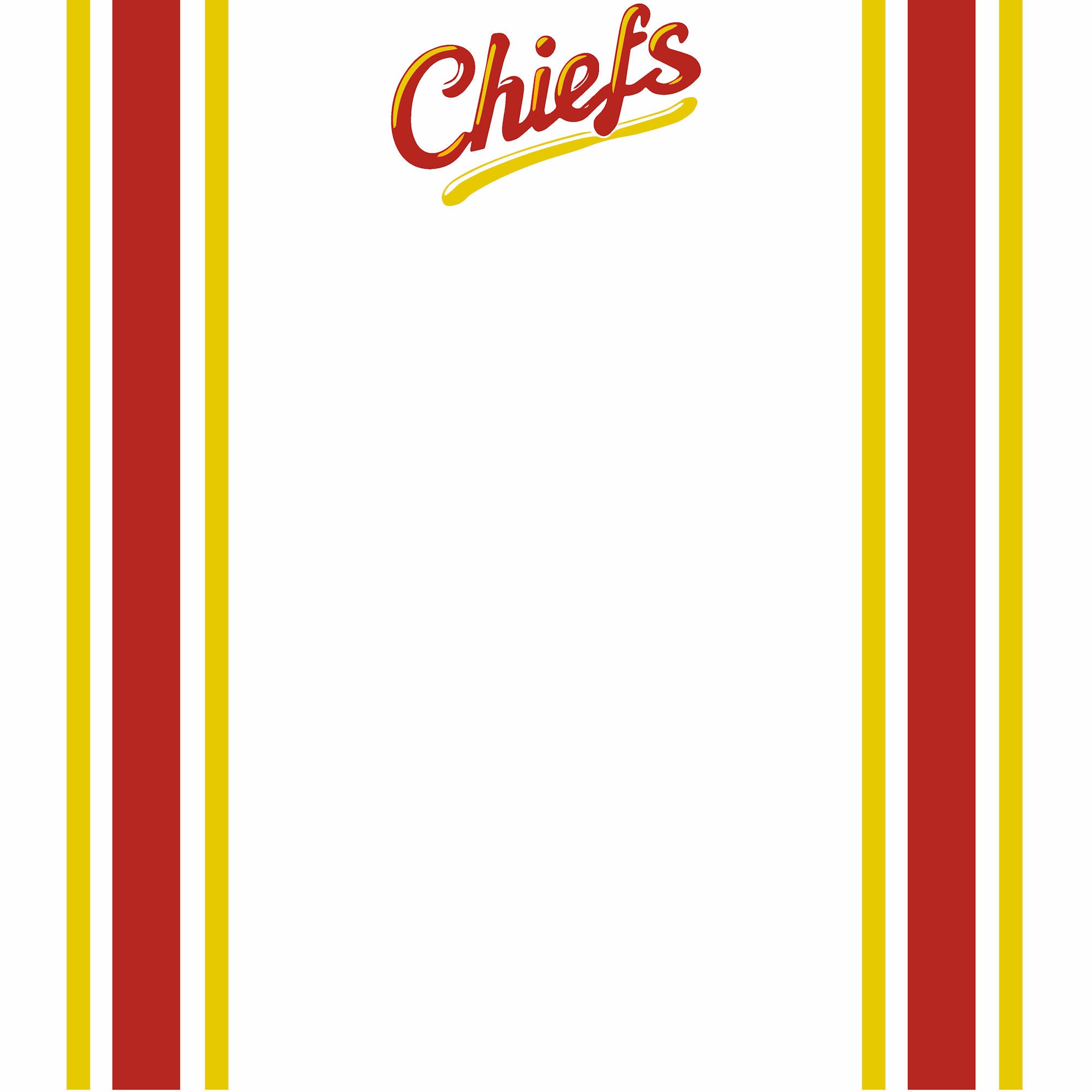 Football Season Collection Chiefs Football Jersey 12 x 12 Double-Sided Scrapbook Paper by SSC Designs