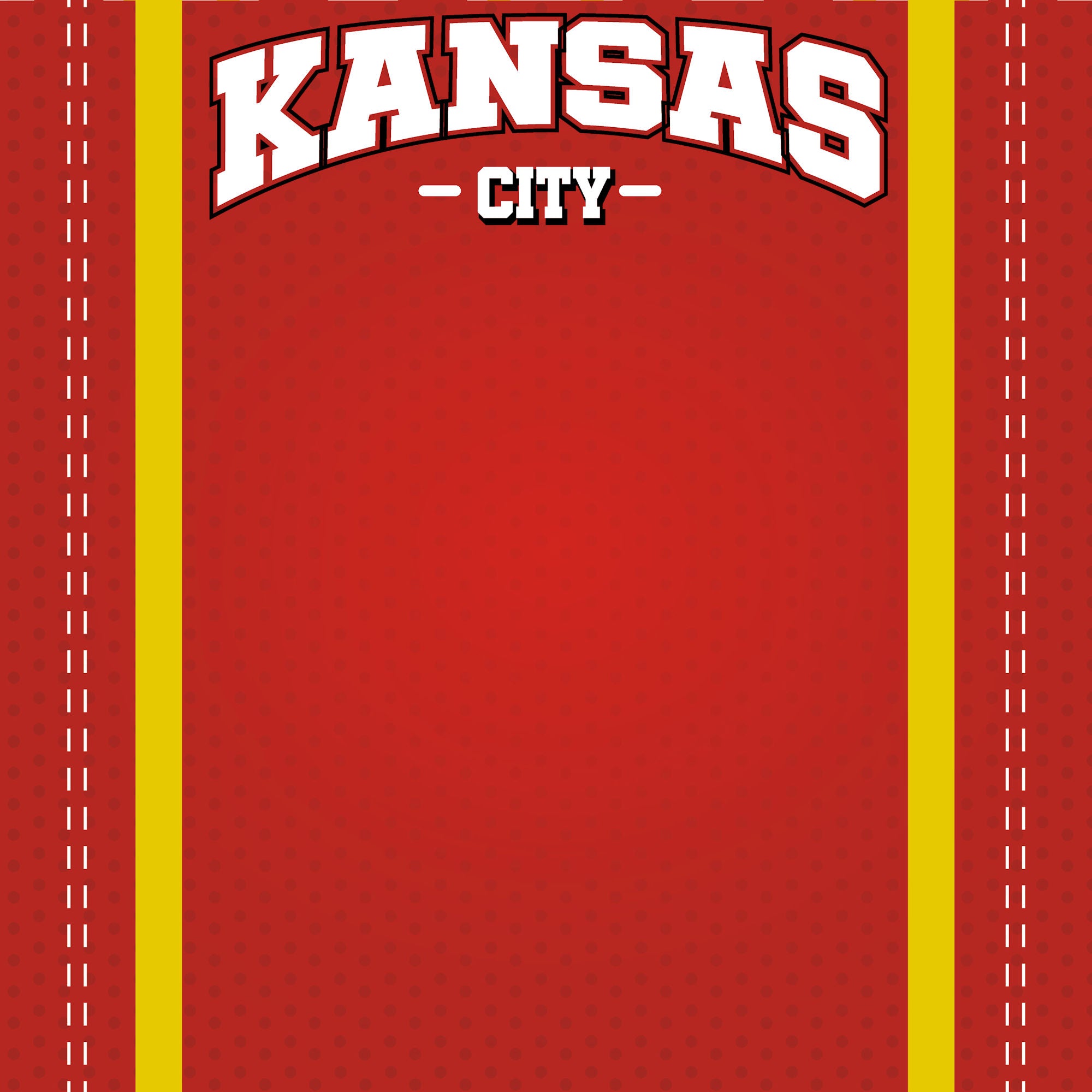 Football Season Collection Kansas City City Pride 12 x 12 Double-Sided Scrapbook Paper by SSC Designs
