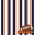 Football Season Collection Bears Sporty Stripes 12 x 12 Double-Sided Scrapbook Paper by SSC Designs
