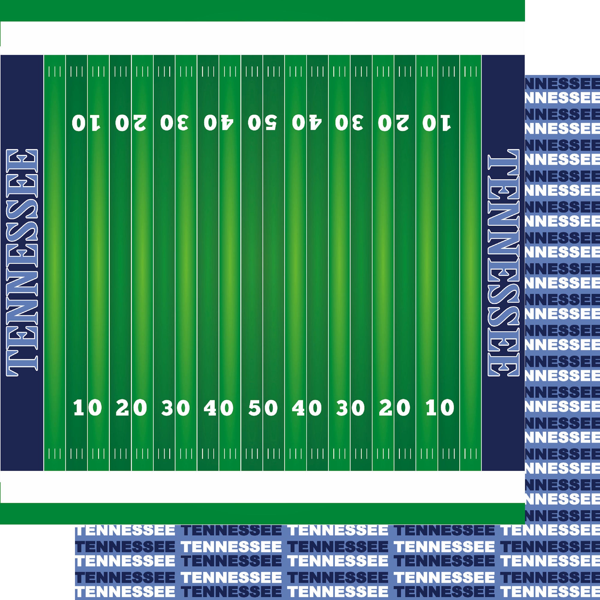 Football Season Collection Tennessee On The Field 12 x 12 Double-Sided Scrapbook Paper by SSC Designs