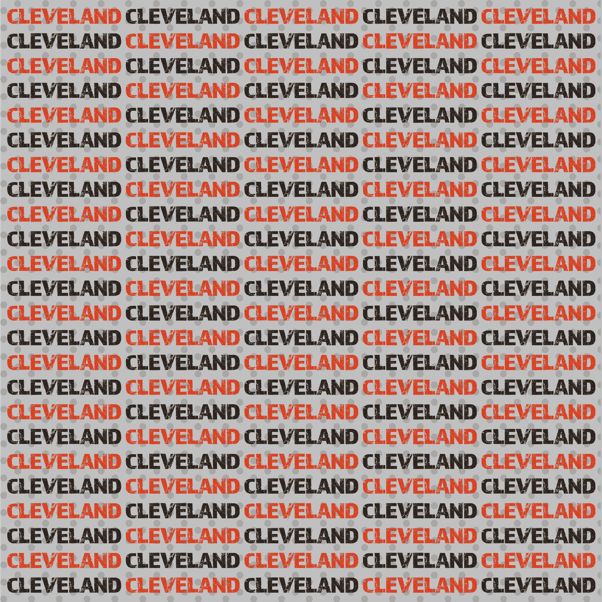 Football Season Collection Cleveland On The Field 12 x 12 Double-Sided Scrapbook Paper by SSC Designs