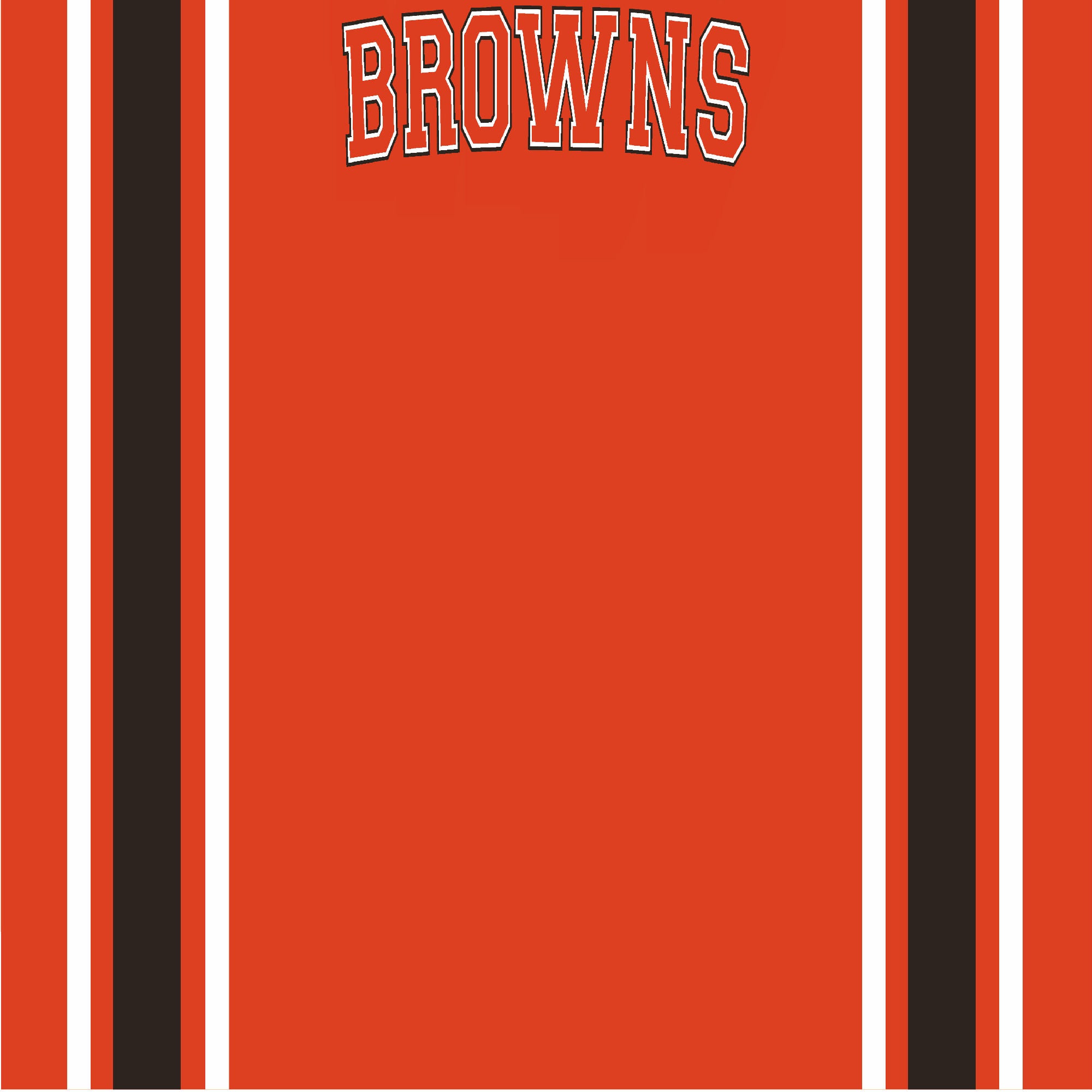 Football Season Collection Browns Football Jersey 12 x 12 Double-Sided Scrapbook Paper by SSC Designs