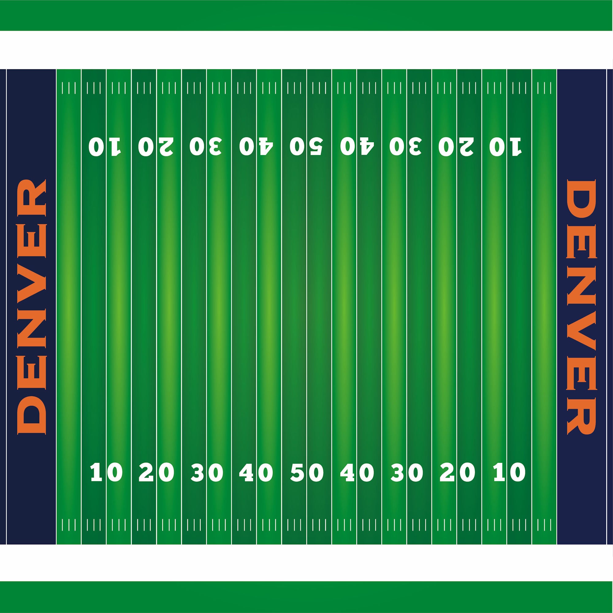 Football Season Collection Denver On The Field 12 x 12 Double-Sided Scrapbook Paper by SSC Designs