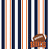 Football Season Collection Broncos Sporty Stripes 12 x 12 Double-Sided Scrapbook Paper by SSC Designs