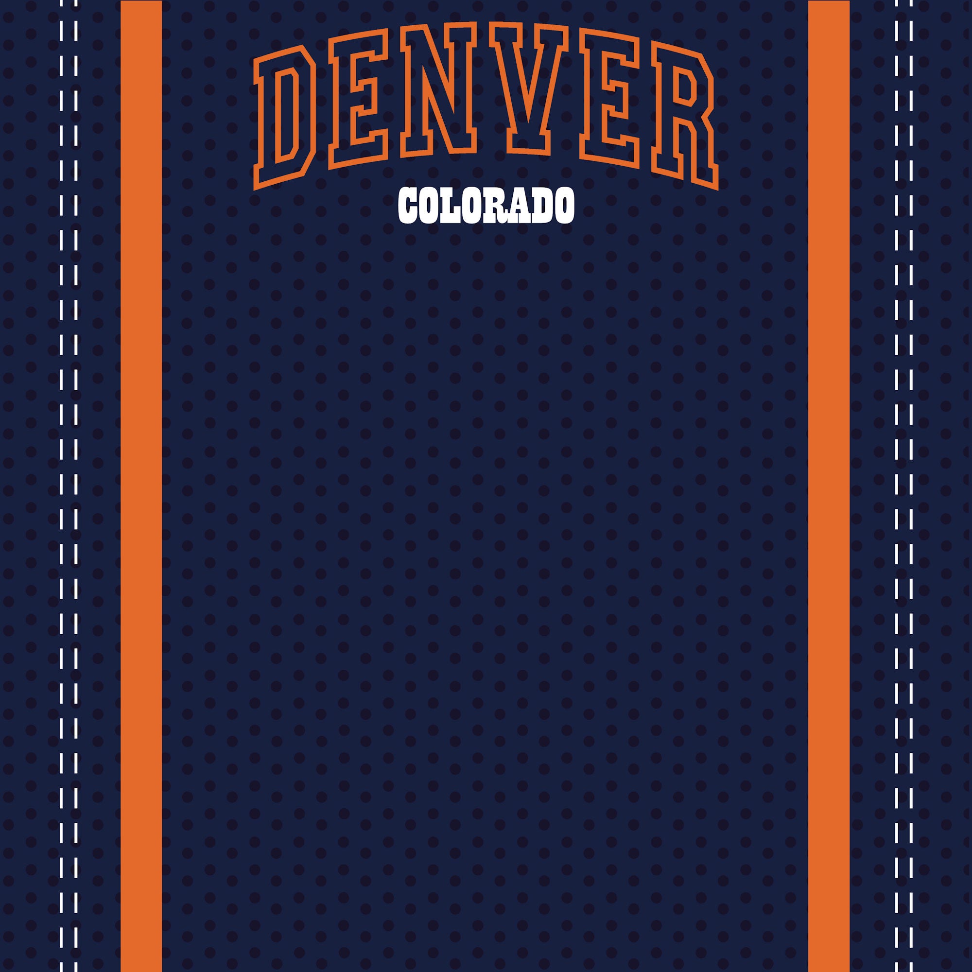 Football Season Collection Denver City Pride 12 x 12 Double-Sided Scrapbook Paper by SSC Designs