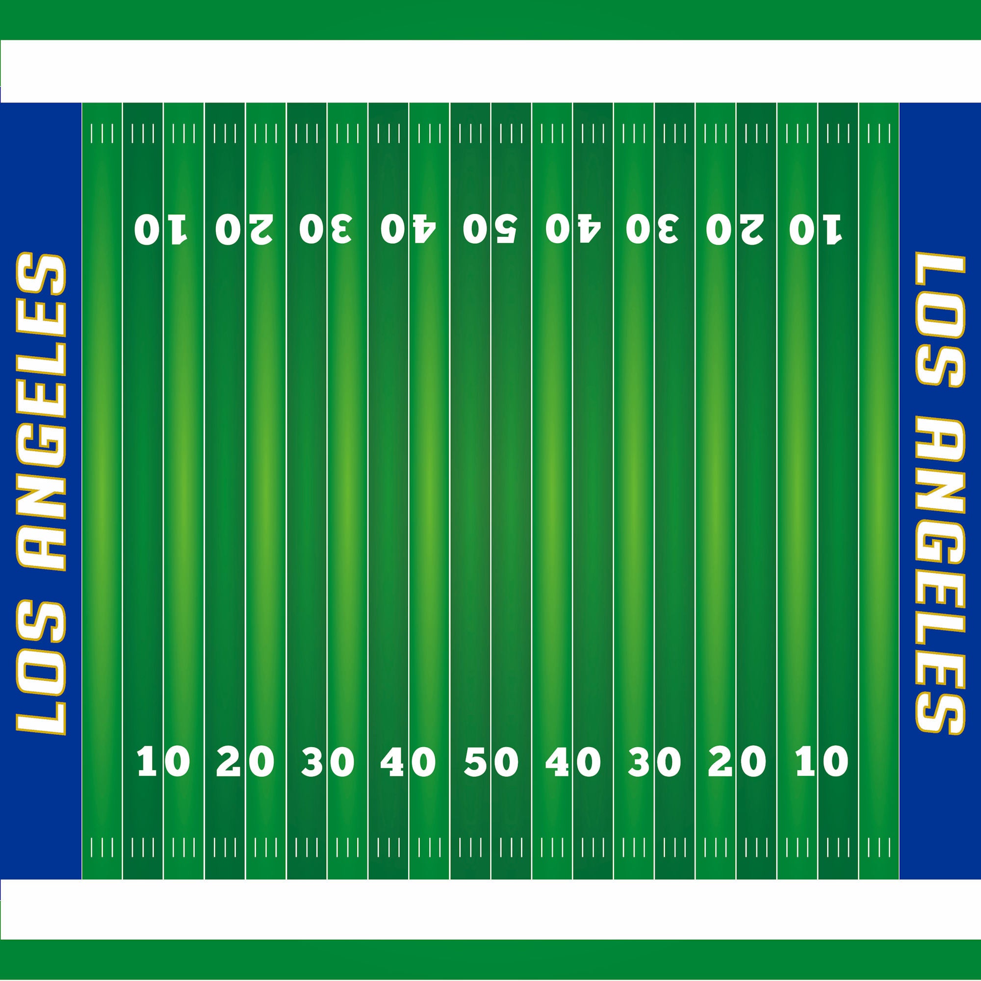 Football Season Collection Los Angeles On The Field 12 x 12 Double-Sided Scrapbook Paper by SSC Designs