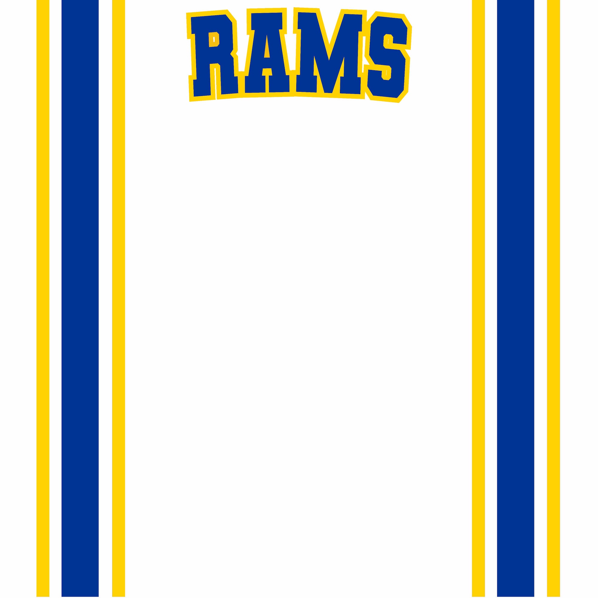 Football Season Collection Rams Football Jersey 12 x 12 Double-Sided Scrapbook Paper by SSC Designs