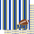 Football Season Collection Rams Sporty Stripes 12 x 12 Double-Sided Scrapbook Paper by SSC Designs