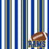 Football Season Collection Rams Sporty Stripes 12 x 12 Double-Sided Scrapbook Paper by SSC Designs