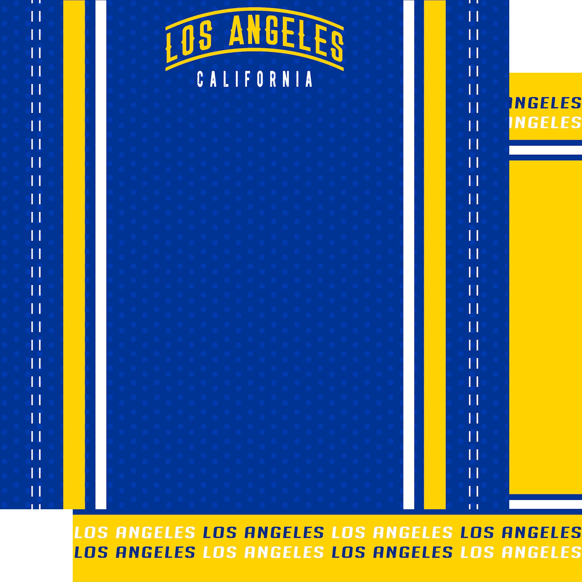 Football Season Collection Los Angeles City Pride 12 x 12 Double-Sided Scrapbook Paper by SSC Designs