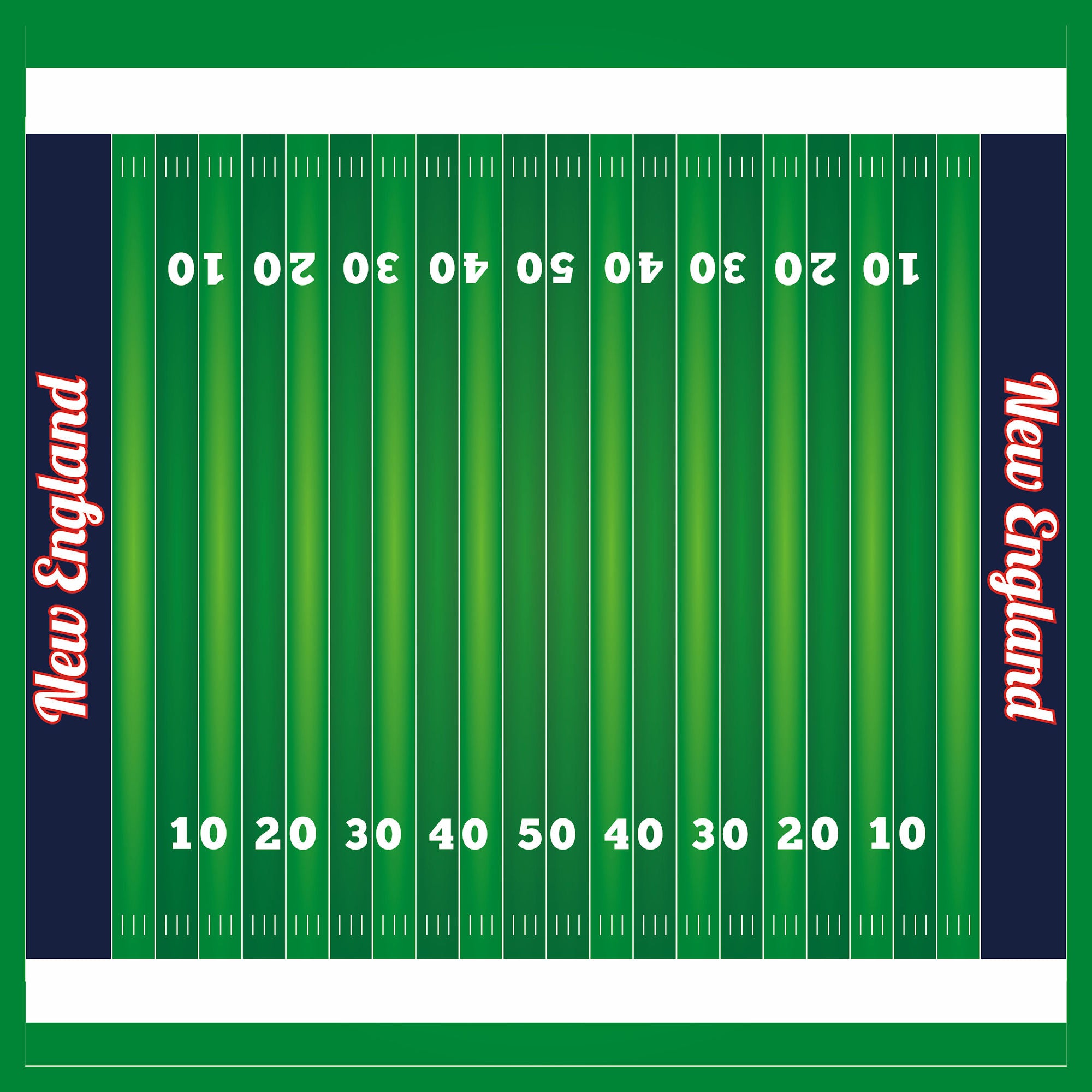 Football Season Collection New England On The Field 12 x 12 Double-Sided Scrapbook Paper by SSC Designs