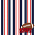 Football Season Collection Patriots Sporty Stripes 12 x 12 Double-Sided Scrapbook Paper by SSC Designs