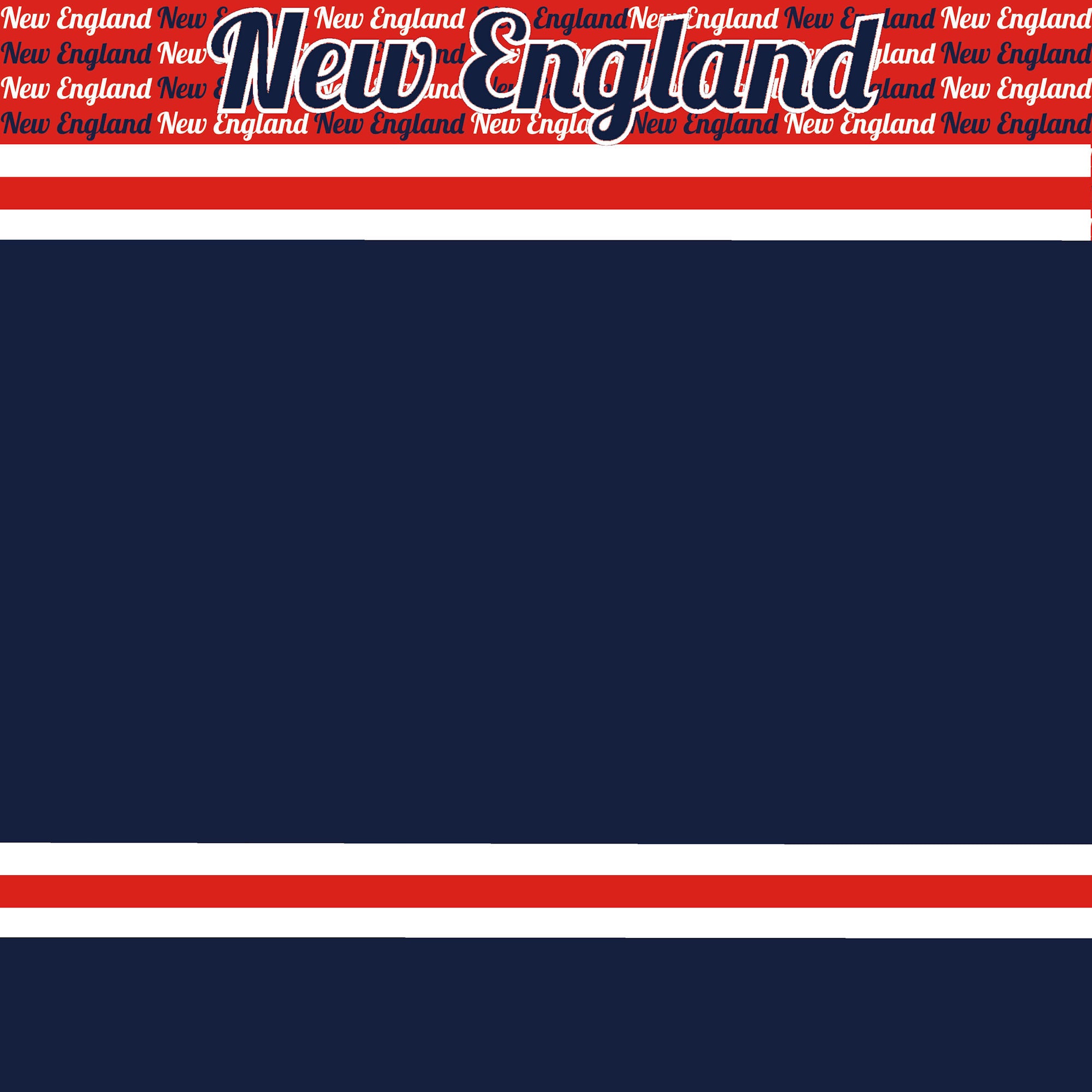 Football Season Collection Patriots Sporty Stripes 12 x 12 Double-Sided Scrapbook Paper by SSC Designs
