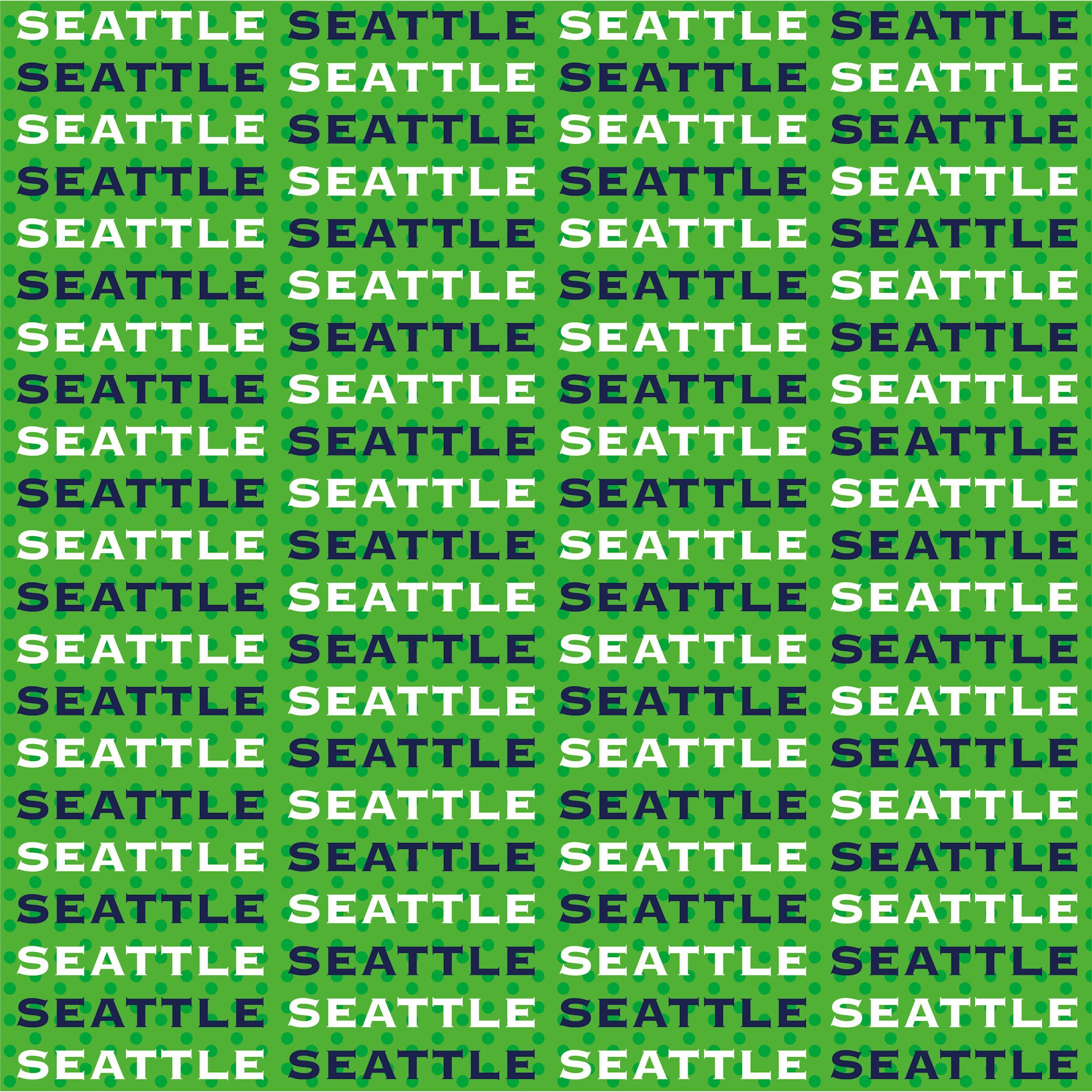 Football Season Collection Seahawks Sporty Stripes 12 x 12 Double-Sided Scrapbook Paper by SSC Designs