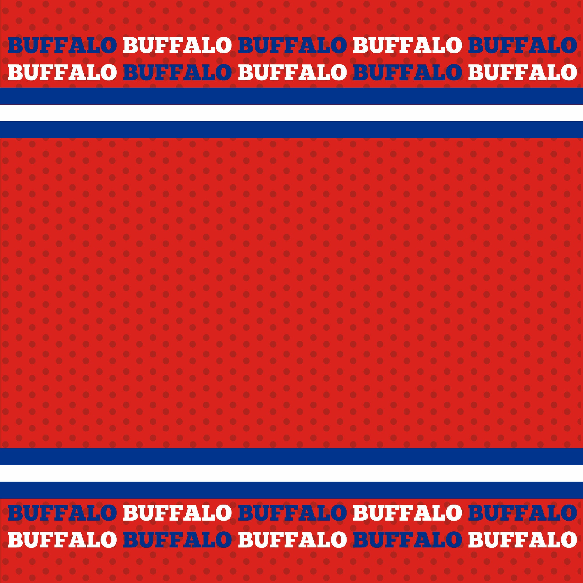 Football Season Collection Bills Football Jersey 12 x 12 Double-Sided Scrapbook Paper by SSC Designs